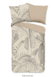 Muller Textiles Dekbedovertrek 30196-G SYM Sand/Botanisch/Bladeren/1 persoons