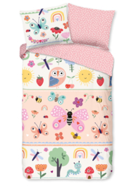 Muller Textiles Dekbedovertrek 33493 Rinke/Vlinder/Rups/Good-Morning