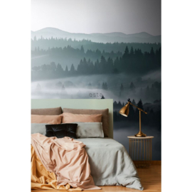 Esta Home Scandi Cool Fotobehang Foggy Mountains 158910 Mist/Bergen