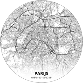 Noordwand Topchic 2021/2023 City Circles Behang  Parijs CCP33/Steden/Plattegrond
