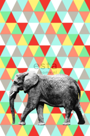 Esta XL Photowalls For Kids Fotobehang 158707 Elephant/Driehoek