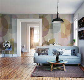Behangexpresse/Spits  Colorful Fotobehang INK7304 Soft Retro/Modern