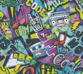 AS Creation Lilly en Luis Behang 77142-1 City Rythm/Graffiti