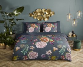 Muller Textiles Dekbedovertrek 20017-D Parma Anthracite/Descanso/Bloemen