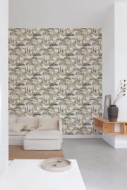 Dutch Wallcoverings Arcadia Behang A69201 Canopy Beige/Bomen