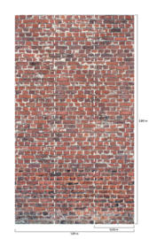 Dutch Wallcoverings One Roll One Motif Behang A39201 Red Brick/Bakstenen