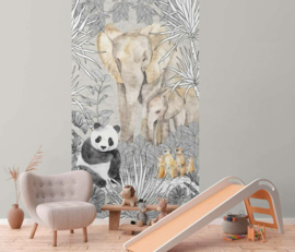 AS Creation Lilly en Luis Fotobehang 770701 Safari Squad/Wilde Dieren
