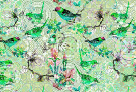 Walls by Patel Fotobehang DD110246 Mosaic Birds 1