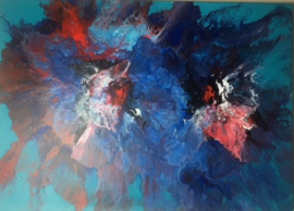 Schilderij 11/Kunst/Acrylverf/Flowers/Bloemen/Fantasie