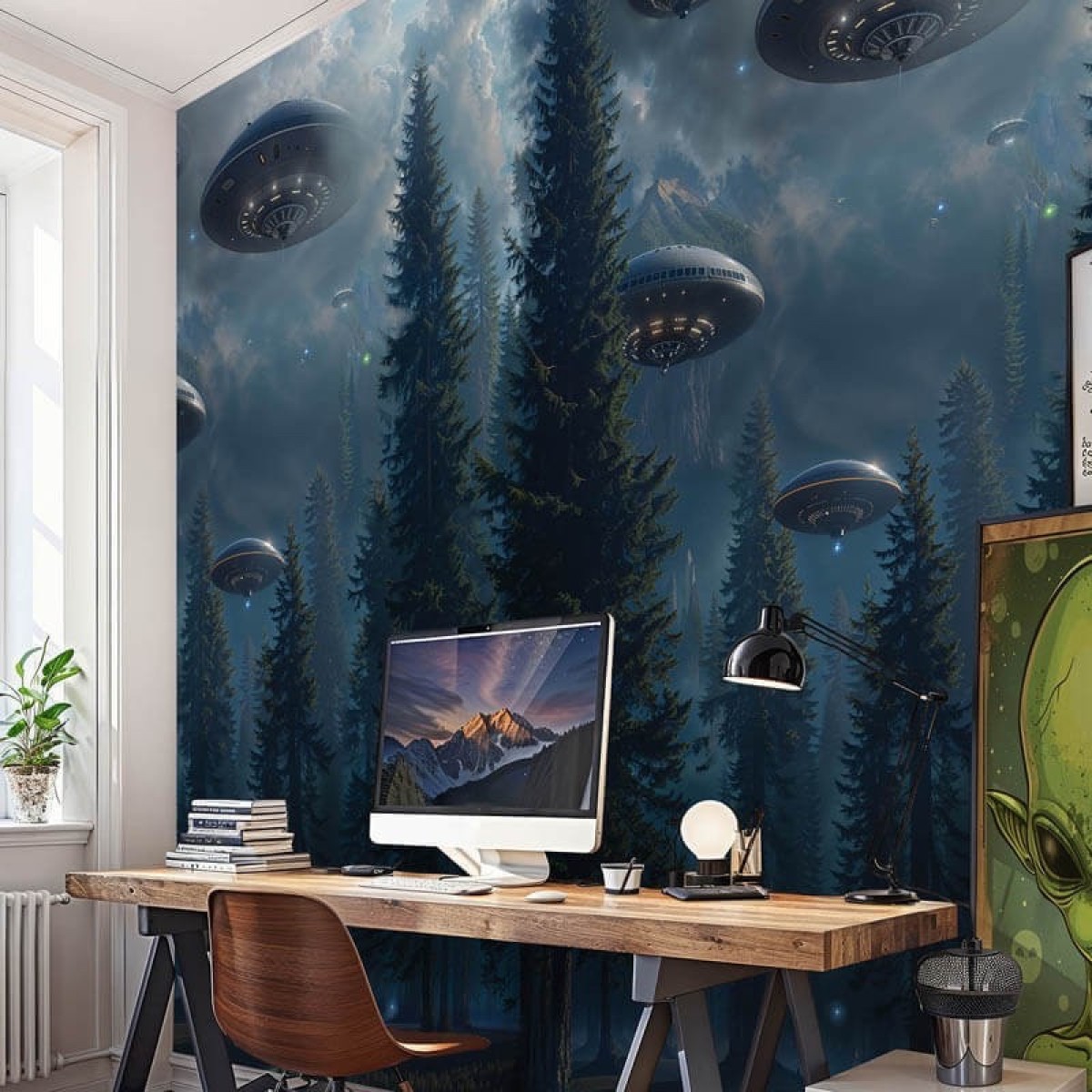 Lutèce Les Aventures Fotobehang 27240509 Panoramique/Ufo