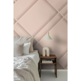 Origin 3D Reflections Fotobehang 357335 3D Panelling  Antique Pink/Panelen