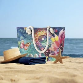 Muller Textiles Strandtas Hip 5104 Multi/Vlinders/Mandala