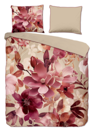 Muller textiles Dekbedovertrek 33322 Chaja Sand/Bloemen/Lits-Jumeaux