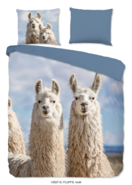 Muller Textiles Dekbedovertrek 10027-G Fluffs Multi/Lama/Alpaca/Dieren/2 persoons