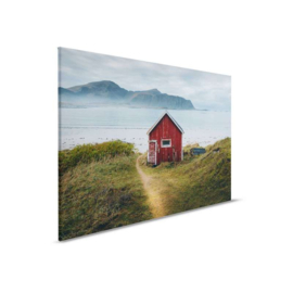 AS Creation Designwalls 2 Canvas Schilderij DD123931 Nordic Cottage/Landschap/Hut aan Zee