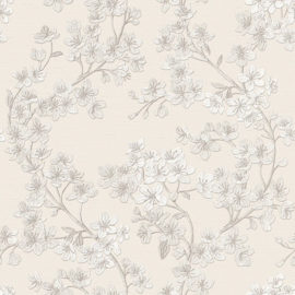 Dutch Wallcoverings Grace Behang GR322201 Cherry Blossom Silver