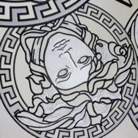 AS Creation Versace 5 Behang 38610-2 Cirkels/Grieks Meander teken/Medusa