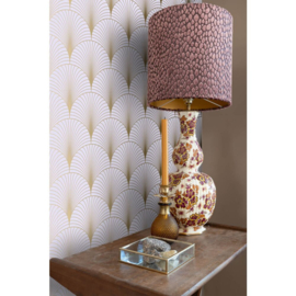 Esta Home Bloom Behang 139576 Art Deco/Lila Paars/Goud