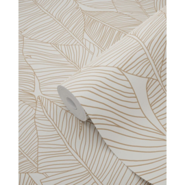 Esta Home Bloom Behang 139352 Getekende Bladeren/Beige