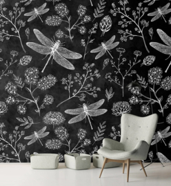 Walls by Patel Fotobehang DD110341 Botanisch Blackboard 8