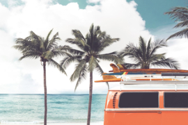 Dimex/Wall Murals 2023 Fotobehang MS-5-2193 Retro Car At The Beach/VW Bus