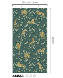 Eijffinger Festival Fotobehang 333553 Bloemen/Dieren/Big Cats