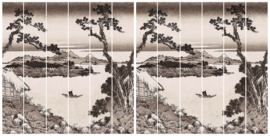 Rasch Sensai Fotobehang 296494 Suwa-Ko Sepia Botanisch/Japan