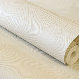 Hohenberger Slow Living Behang 30035 Flow Linen White/Grafisch