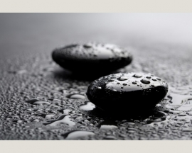 Fotobehang 036371 / Two black stones ASCreation