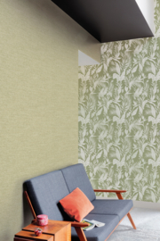 Dutch Wallcovering Omura Behang A71102 Bladeren groen