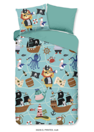 Muller Textiles Dekbedovertrek 30238-G Pirates Multi/Piraten/Kinderkamer