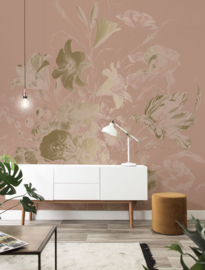 Dutch Wallcoverings Gold Collection Fotobehang MW-048 Golden Age Flowers/Bloemen