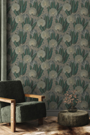 Dutch Wallcoverings Asperia Behang A54701 Bladeren/Natuurlijk