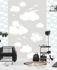 Behangexpresse Kay & Liv Fotobehang INK7023 Wolken/Vogels