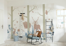 Noordwand Komar INK Fotobehang INX8-065 Forest Animals