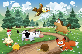 Dimex Fotobehang Animals And Forest MS-5-0340 Bomen/Dieren