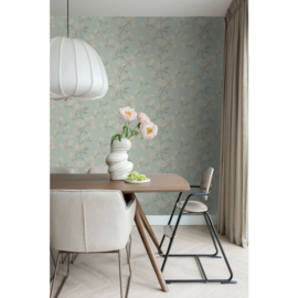 Esta Home Bloom Behang 139405 Magnolia Celadon Groen/Bloemen