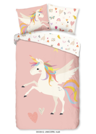 Muller Textiles Dekbedovertrek 30338-G Unicorn/1 persoons