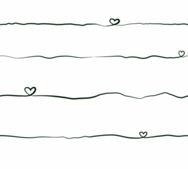 AS Creation Little Love Behang 38140-3 / 381403 Lijnen/Hartjes/Love