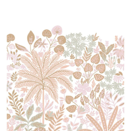 Esta Home Nieuw Fotobehang 159423 Tropische Bladeren/Pastel Roze