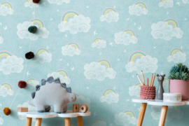 AS Creation Lilly en Luis Behang 77144-1 Regenboog/Wolk