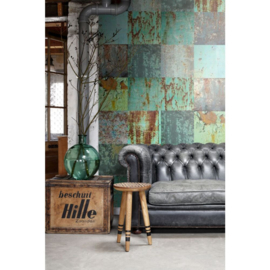Esta Home Vintage Rules Fotobehang . 158203 Patchwork/Metalen Platen