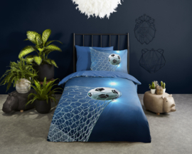 Muller Textiles Dekbedovertrek 31111 Fans Blue/Voetbal/Sport/Kids
