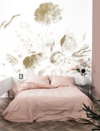 Dutch Wallcoverings Gold Collection Fotobehang MW-049 Golden Age Flowers/Bloemen