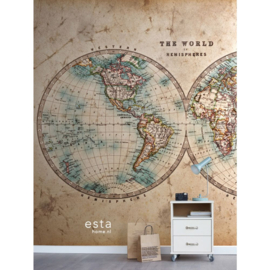 Esta Home XL2 Wallpapers Fotobehang 158211 Two hemispheres/Wereldbol