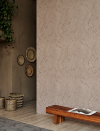 Arte Manila Behang 64520 Edge Cocoa/Organisch patroon ( Gratis Universele Lijm en verzending binnen Nederland)
