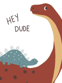 AS Creation Canvas Schilderij DD129444 Hey Dude/Dinosaurus