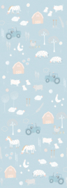 Behangexpresse Olive & Noah Fotobehang INK7839 On The Farm Light Blue