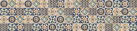 Dimex Zelfklevende Keuken Achterwand KL-260-165 Abstract Tiles Blue/Tegels