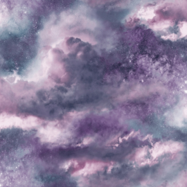 Arthouse Fantasia Behang 260007 Diamond Galaxy Purple/Wolken/Lucht
